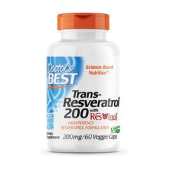 Ресвератрол Doctor's Best Trans-Resveratrol 200 mg with Reswinol 60 капсул