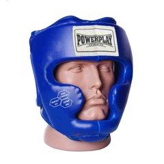 Боксерский шлем тренировочный PowerPlay 3043 cиний M