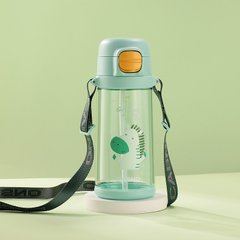Пляшка для води CASNO 690 мл KXN-1219 Зелена (Зебра) соломинкою