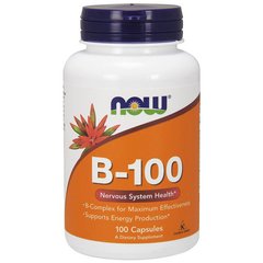 Комплекс вітамінів групи Б Now Foods Vitamin B-100 (100 капс)