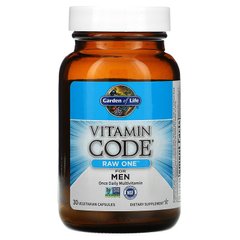 Сырые Мультивитамины для мужчин, Raw One for Men, Vitamin Code, Garden of Life, 30 вегетарианских капсул