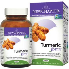 Куркумин, Turmeric Force, New Chapter, 60 гелевых капсул