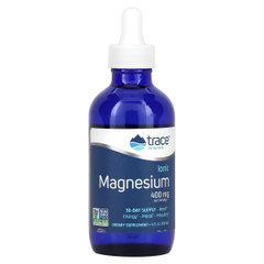 Магний ионизированный в каплях, 400 мг, Ionic Magnesium, Trace Minerals, 118 мл