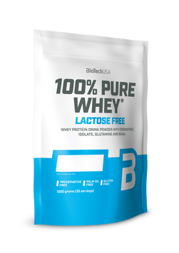 Сироватковий протеїн концентрат BioTech 100% Pure Whey Lactose Free (1000 г) шоколад