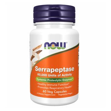 Серапептаза New Foods Serrapeptase 60,000 Units 60 вег. капсул
