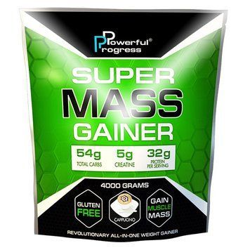 Гейнер для набора массы Powerful Progress Super Mass Gainer 4000 грамм Тирамису