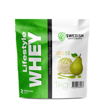 Сироватковий протеїн ізолят Swedish Supplements Lifestyle Whey 1000 грамм vanilla pear