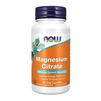 Магній Цитрат Now Foods Magnesium Citrate 60 вег. капсул