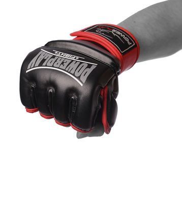 Рукавички для MMA PowerPlay 3058 Чорно-Червоні L