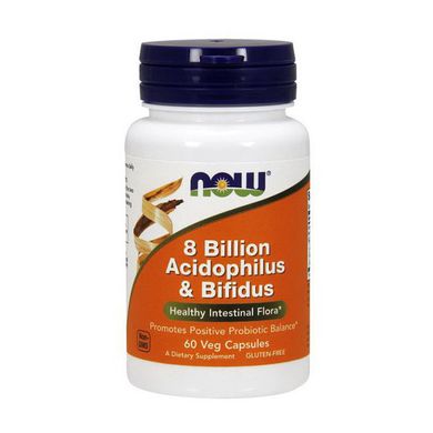 Пробиотики Now Foods 8 Billion Acidophilus & Bifidus 60 капс