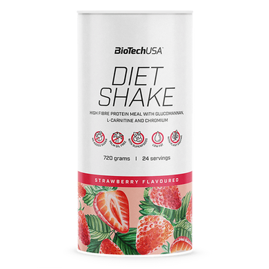 Заменитель питания BioTeсhUSA Diet Shake 720 грамм Strawberry