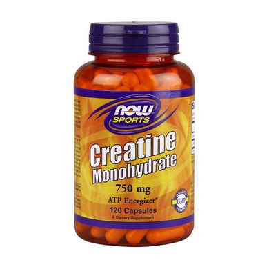 Креатин моногидрат Now Foods Creatine Monohydrate 750 mg (120 капс)