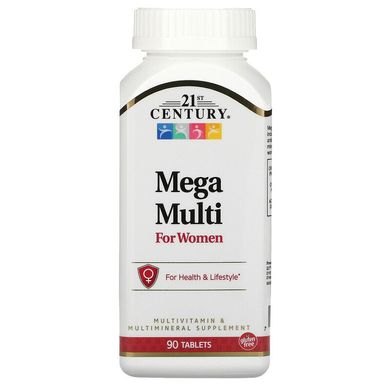 Витамины для женщин 21st Century Mega Multi for Women 90 таблеток
