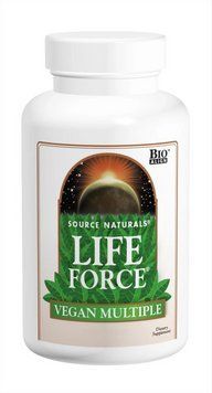 Мультивитамины, Life Force Vegan Multiple, Source Naturals, веганские, баланс жизненных сил, 60 таблеток