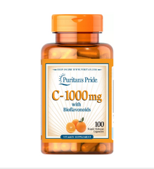 Витамин С Puritan's Pride Vitamin C-1000 mg with Bioflavonoids & Rose Hips (100 таб)