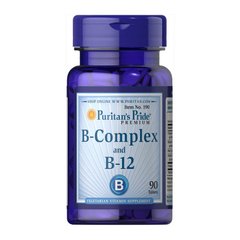 Комплекс витаминов группы Б Puritan's Pride Vitamin B-Complex And Vitamin B-12 (90 табл)
