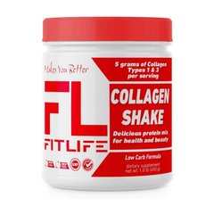 Колаген FitLife Collagen Shake 450 г banana