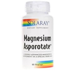 Магний Solaray Magnesium Asporotate 400 mg 60 вег. капсул