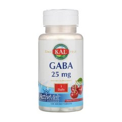 ГАМК KAL GABA 25 mg 120 micro tabs, cherry natural