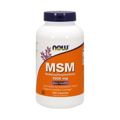 Метилсульфонілметан МСМ Now Foods MSM 1000 mg 240 капс