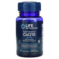 Суперубихинол CoQ10 Life Extension (Super Ubiquinol CoQ10) 30 капсул