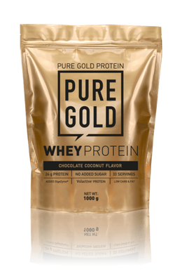 Сироватковий протеїн концентрат Pure Gold Protein Whey Protein 1000 грамів Шоколад-кокос