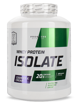 Сывороточный протеин изолят Progress Nutrition Whey Protein Isolate 1800 г Печенье и крем