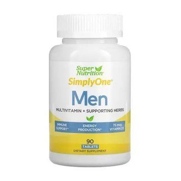 Вітаміни для чоловіків Super Nutrition Men Multivitamin + Supporting Herbs 90 таблеток