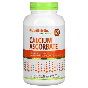 Аскорбат кальция, Immunity, Calcium Ascorbate, NutriBiotic, 454 гр