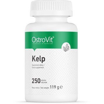 Бурі водорості з йодом OstroVit Kelp 250 таблеток