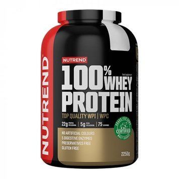 Сывороточный протеин концентрат Nutrend 100% Whey Protein 2250 г cookies & cream
