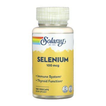 Селен Solaray Selenium 100mcg 100 капсул