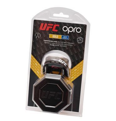 Капа OPRO Junior Gold UFC Hologram Black Metal/Gold (art.002260001)