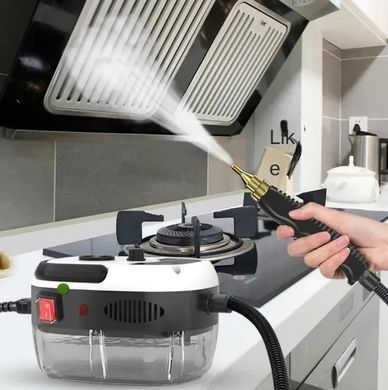Пароочисник Steam Cleaner 2500 Вт 1200 мл з насадками та шлангом 2,2 м для прибирання меблів кухні ванної авто