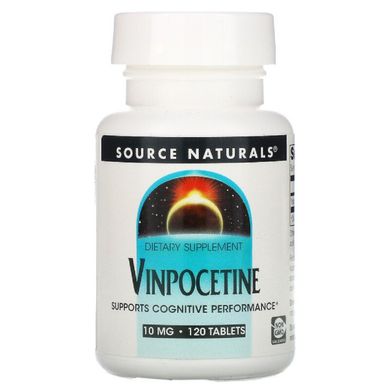 Винпоцетин 10мг, Source Naturals, 120 таблеток