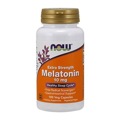 Мелатонин Now Foods Melatonin 10 mg Extra Strength 100 капс