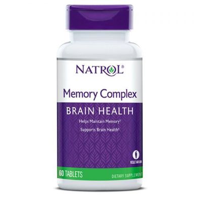 Витамины для памяти и мозга Natrol Memory Complex (60 таб) мемори комплекс