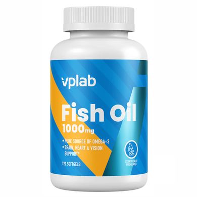 Омега 3 VP Laboratory Fish Oil 120 мягких капсул