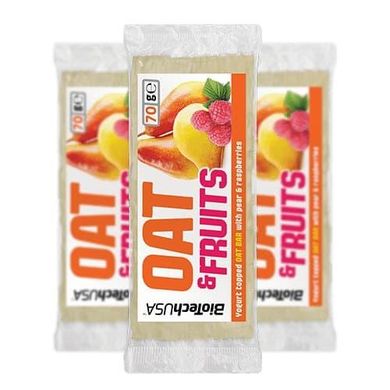 Фитнес батончик BioTech OAT and Fruits 70 г yogurt-pear-raspberry