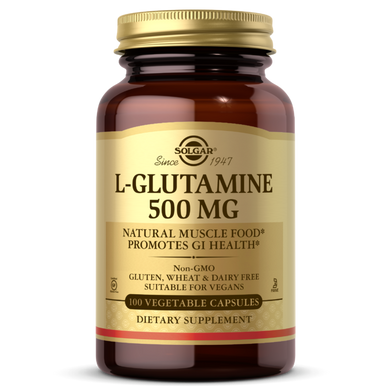 L-глютамин L-Glutamine Solgar 500 мг 100 капсул