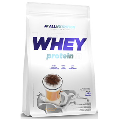 Сироватковий протеїн концентрат AllNutrition Whey Protein (900 г) Caffe Late