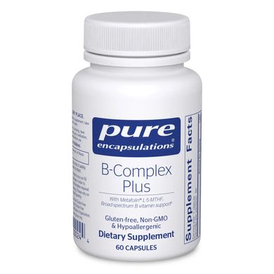 Комплекс вітамінів В Pure Encapsulations B-Complex Plus 60 капсул