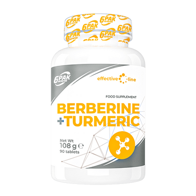 Берберин и Куркума 6Pak Berberine+Turmeric 90 талеток