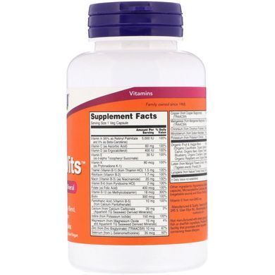 Мультивітаміни, Daily Vits, Multi Vitamin & Mineral, NOW, 120 капсул