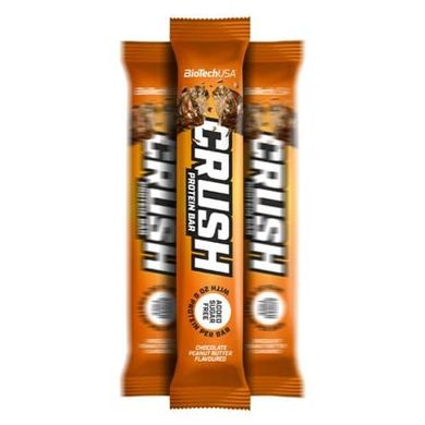 Протеїновий батончик BioTech Crush protein bar 64 г chocolate peanut butter