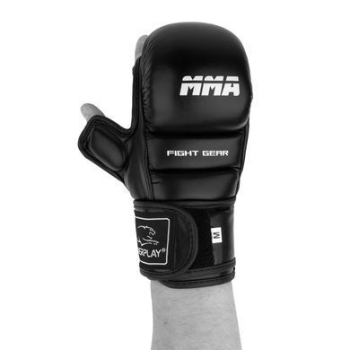 Рукавички для MMA PowerPlay 3026 Чорні S