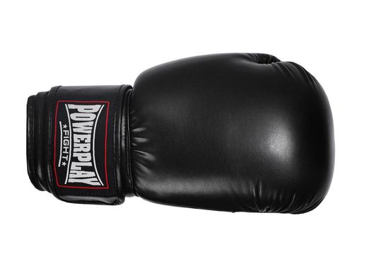 Боксерские перчатки PowerPlay 3004 черные 18 унций