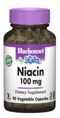 Ніaцін (В3) 100 мг, Bluebonnet Nutrition, 90 гелевих капсул
