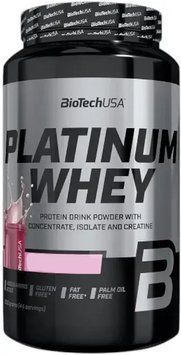 Сывороточный Протеин BioTechUSA Platinum Whey 1000 г Strawberry