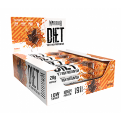 Протеиновые батончики Warrior Diet Protein Bar 12x55 г Peanut Caramel